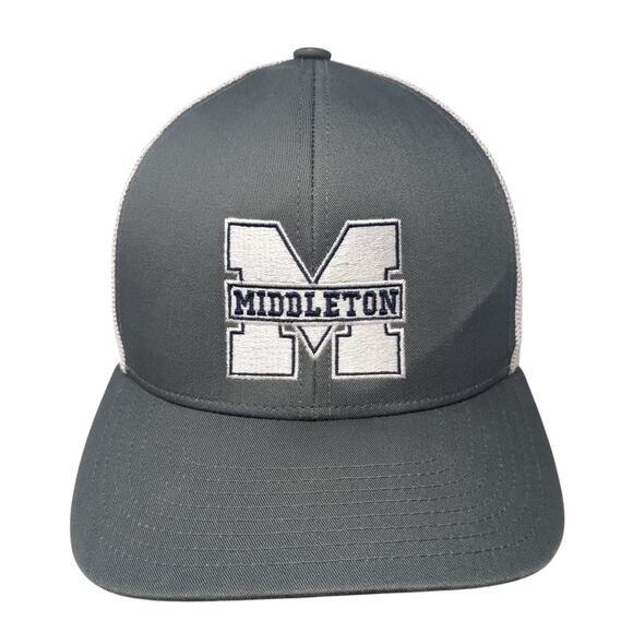 Middleton Snapback Trucker Hat Gray One Size Mesh Back Embroidered - Picture 1 of 10